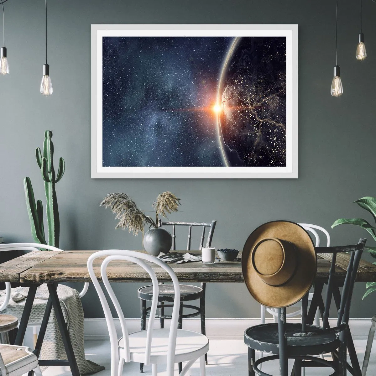 Plakat i hvid ramme - I det nye perspektiv - 70x50 cm