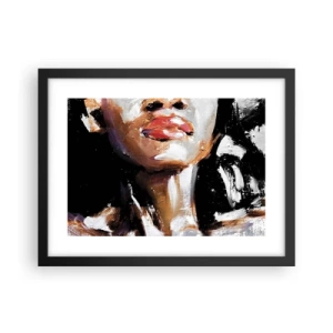 Plakat i sort ramme - Stolthed uden fordomme - 40x30 cm