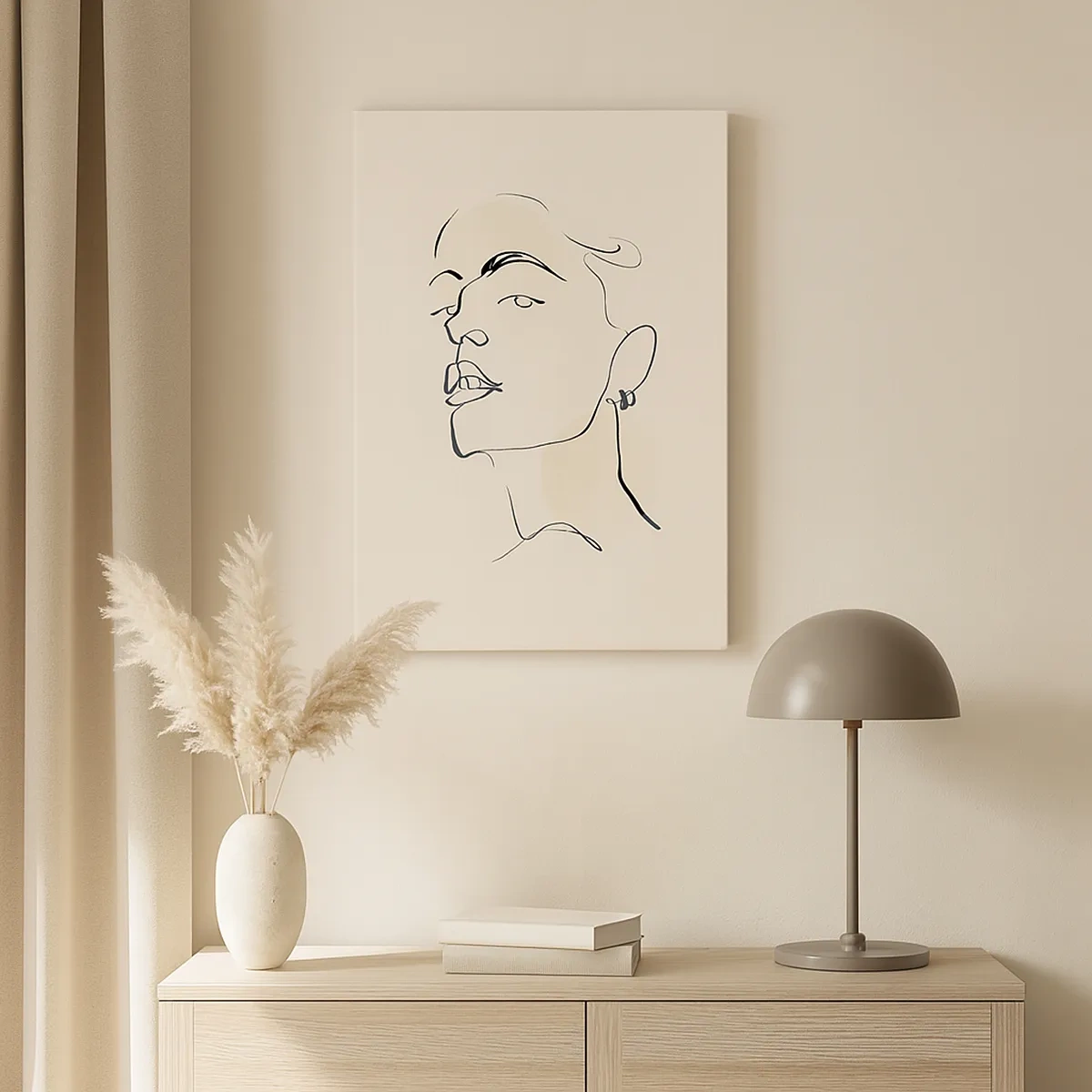 Lærredstryk - Billede på lærred - Et stolt blik - 50x70 cm