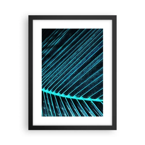 Plakat i sort ramme - Tekstur af grønt - 30x40 cm