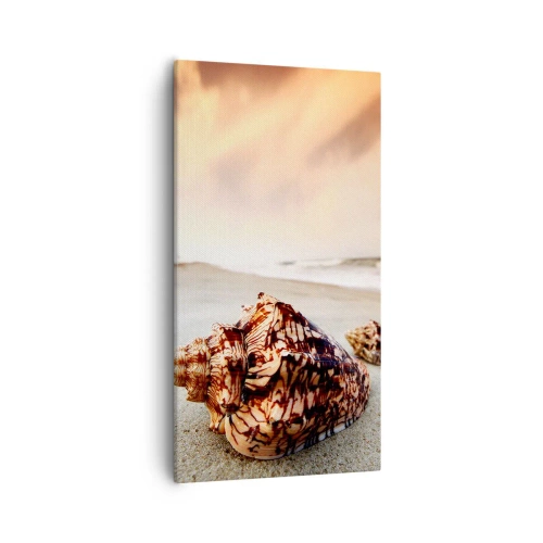 Lærredstryk - Billede på lærred - Bølgebevægelser - 55x100 cm