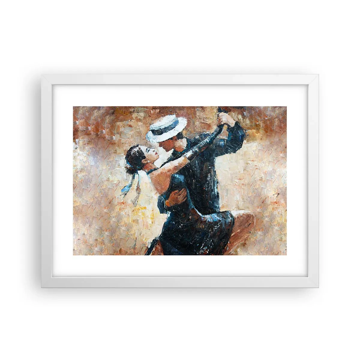 Plakat i hvid ramme - A la Rudolf Valentino - 40x30 cm