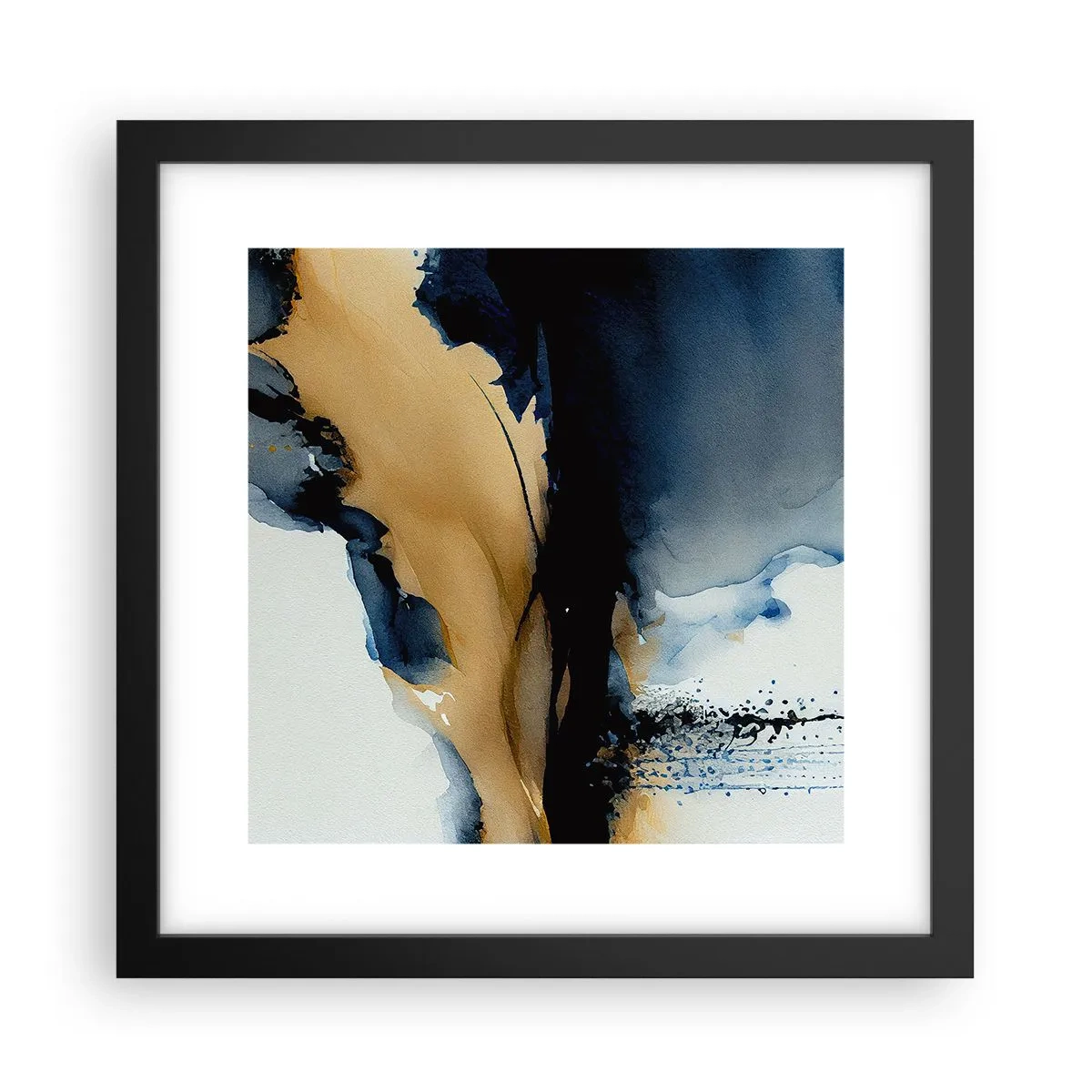 Plakat i sort ramme - Bag sløret - 30x30 cm