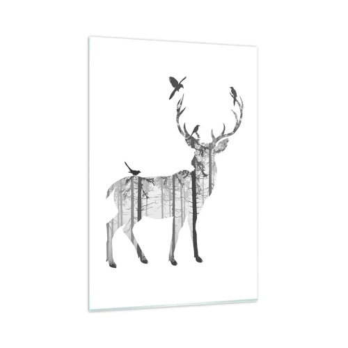 Billede på glas - Skovens gode ånd - 80x120 cm