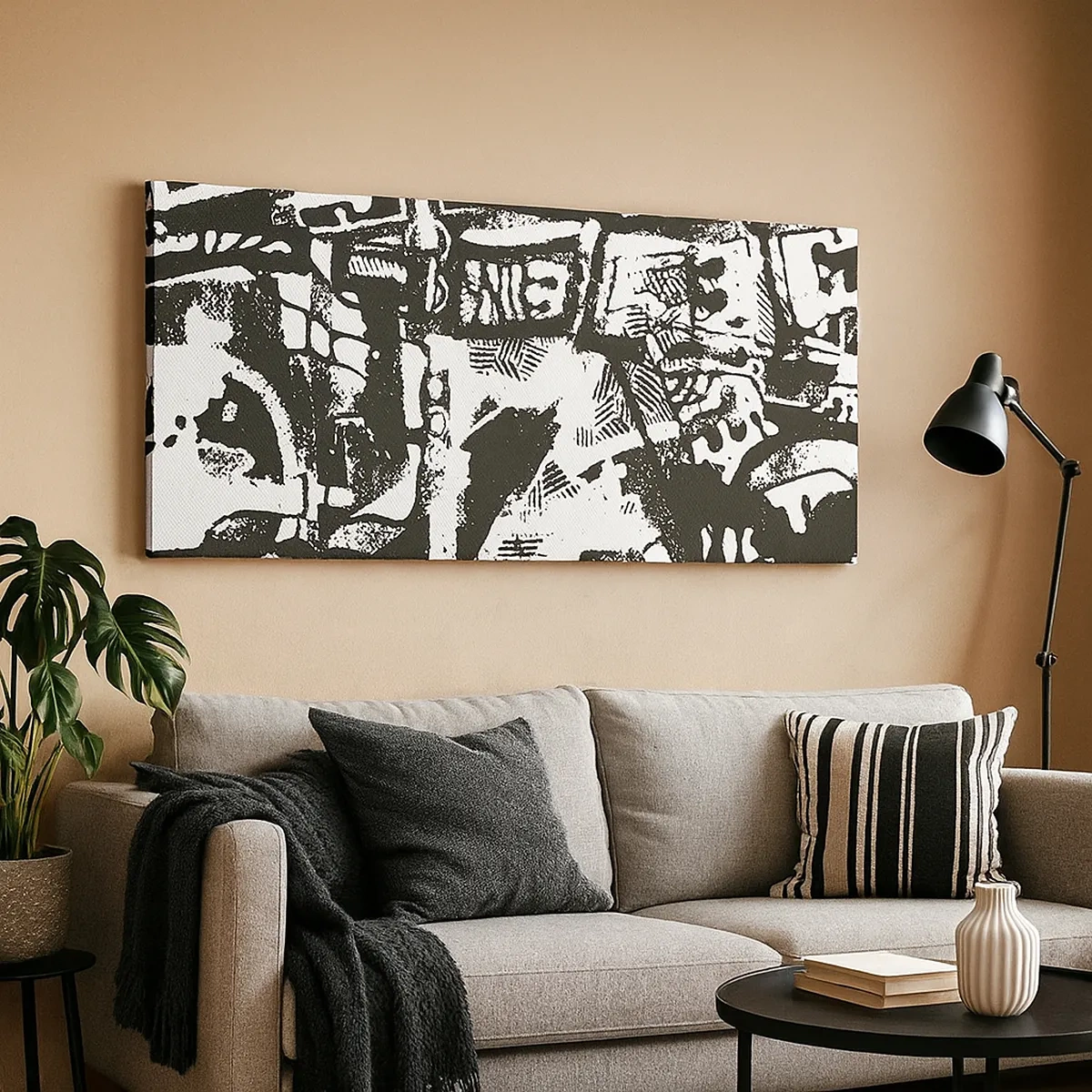 Lærredstryk - Billede på lærred - Orden eller kaos? - 30x30 cm