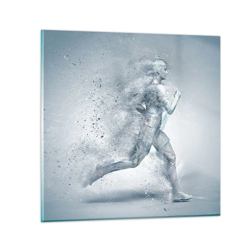 Billede på glas - Krystalklar energi - 30x30 cm