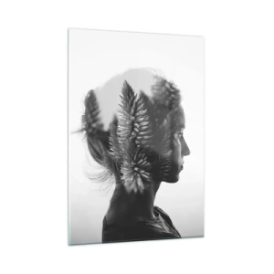 Billede på glas - Dame af fyrreskoven - 50x70 cm