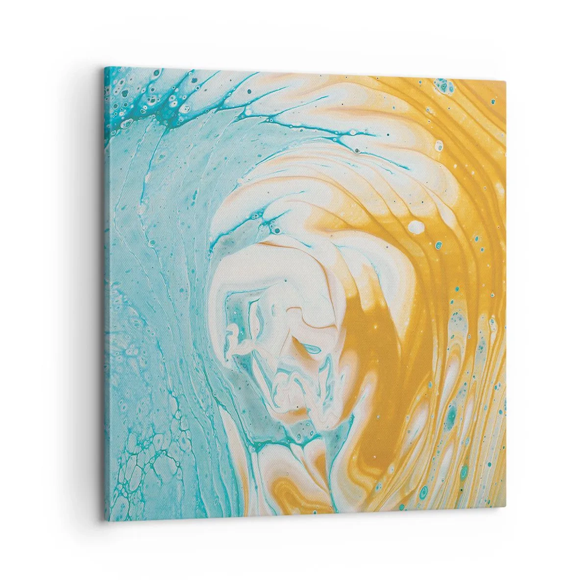 Lærredstryk - Billede på lærred - Pastel hvirvel - 60x60 cm