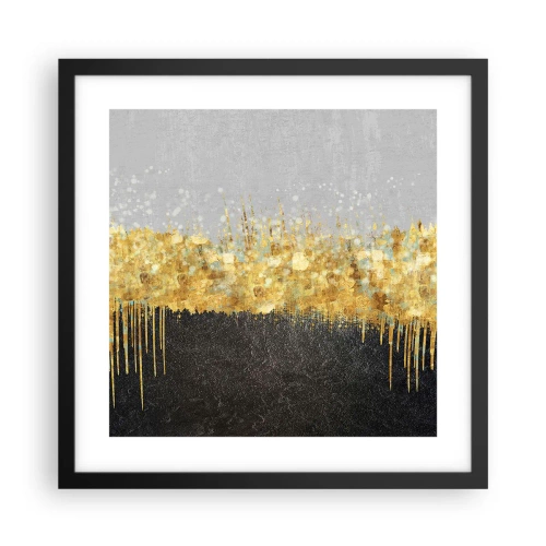 Plakat i sort ramme - Indad og opad - 40x40 cm