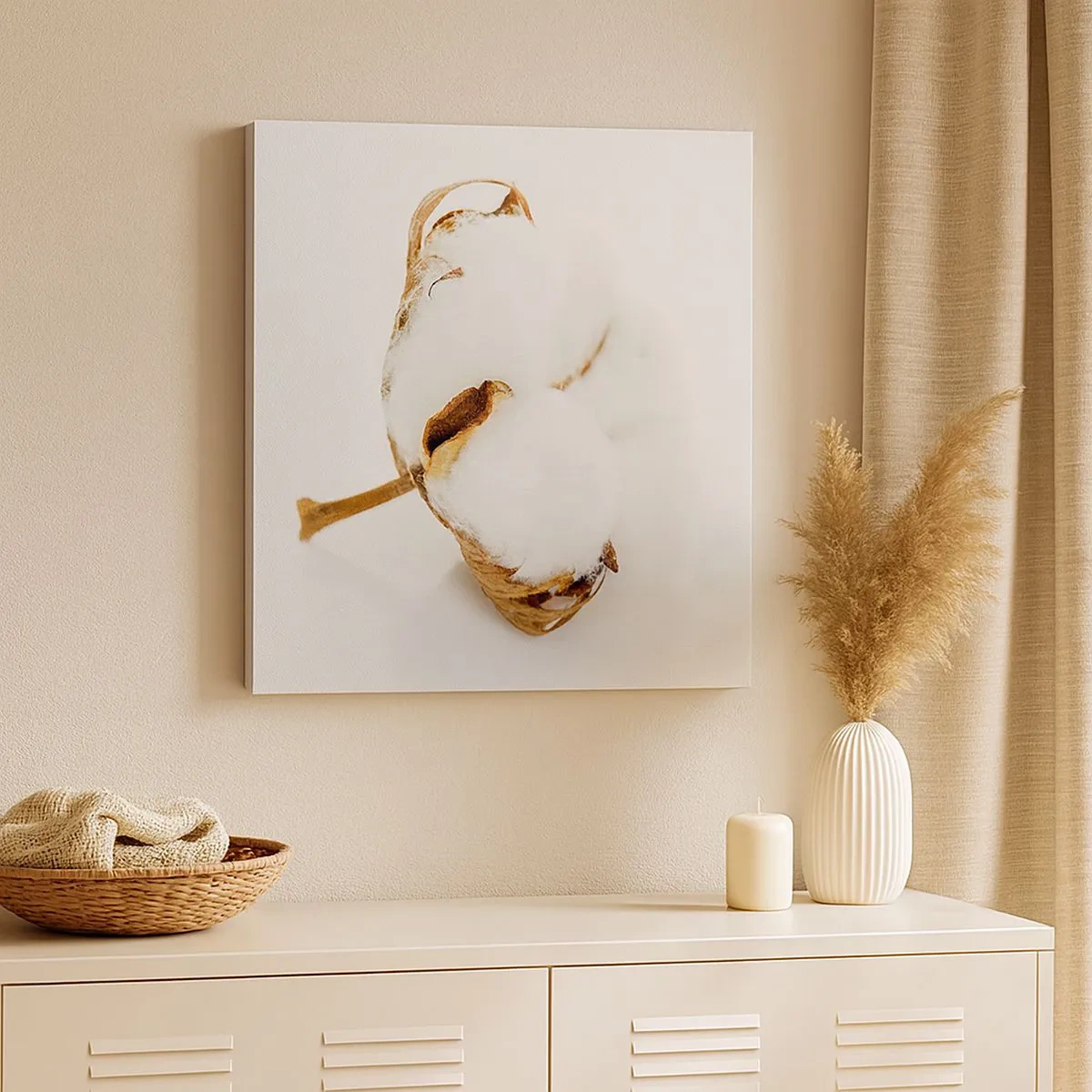 Lærredstryk - Billede på lærred - Blød af natur - 30x30 cm