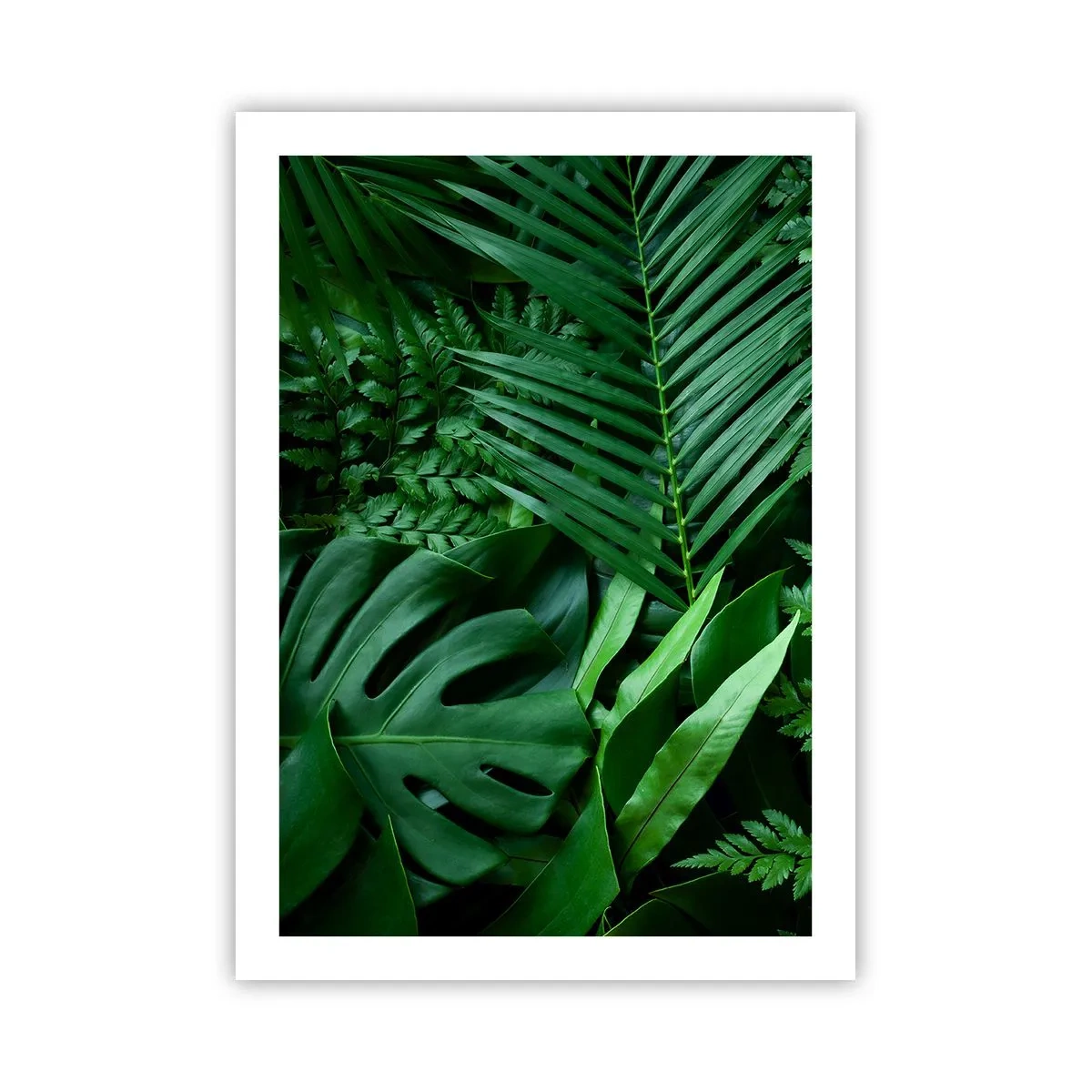 Plakat - Kranset i grønt - 50x70 cm