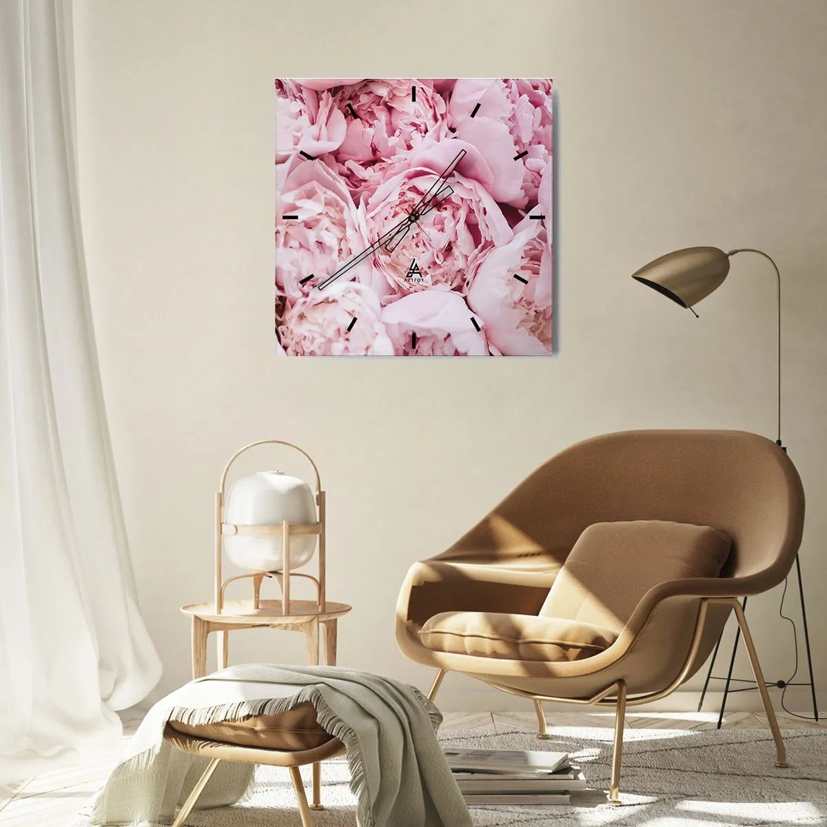 Vægur, Uret - Hyggeligt og velduftende - 30x30 cm