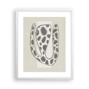 Plakat i hvid ramme - Bizart væsen - 40x50 cm