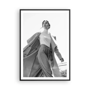 Plakat i sort ramme - Kommer du med mig? - 70x100 cm