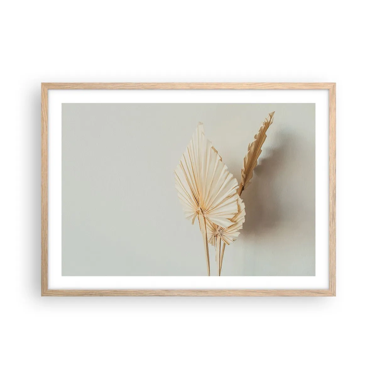Plakat i ramme af lyst egetræ - Når du har brug for trøst - 70x50 cm