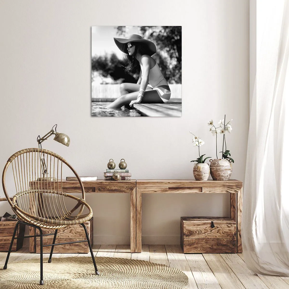 Lærredstryk - Billede på lærred - Sommerdrøm - 50x50 cm