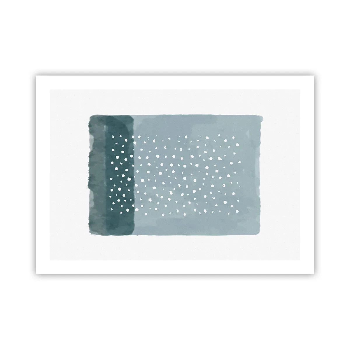 Plakat - Dyrket i blåt - 70x50 cm