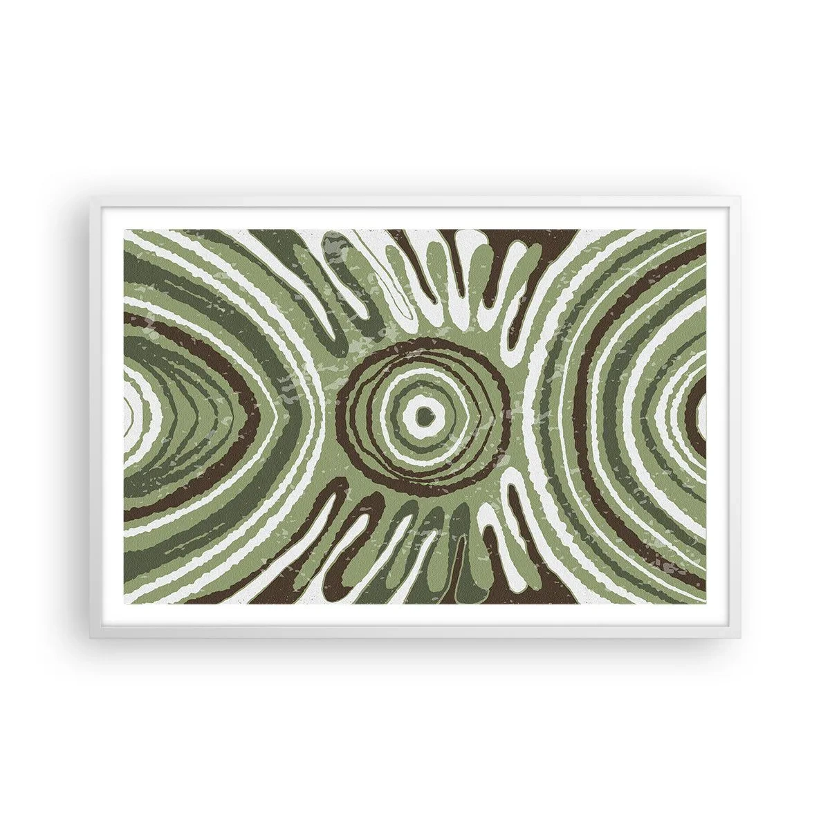 Plakat i hvid ramme - Eksplosion af følelser - 91x61 cm