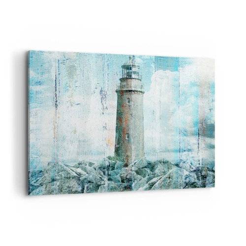 Lærredstryk - Billede på lærred - På gammelt træ - 100x70 cm