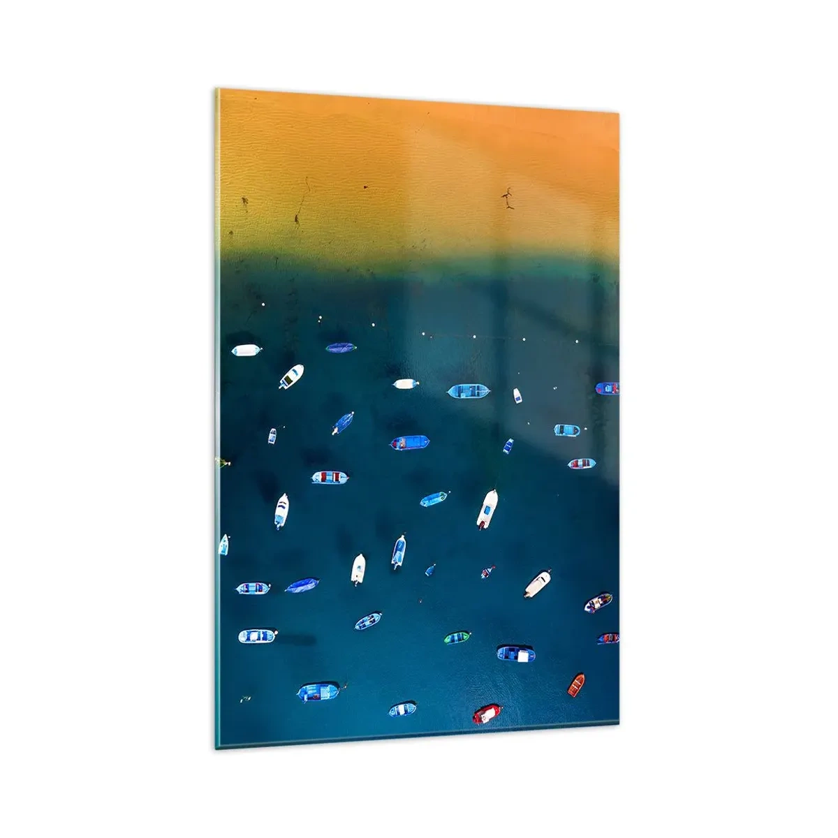 Billede på glas - En ferieleg - 80x120 cm