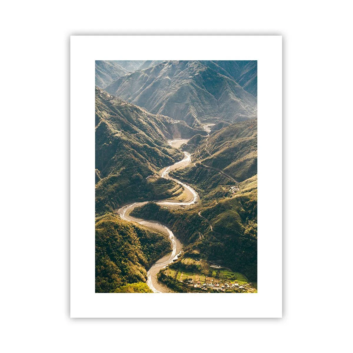 Plakat - Direkte fra hjertet af bjergene - 30x40 cm