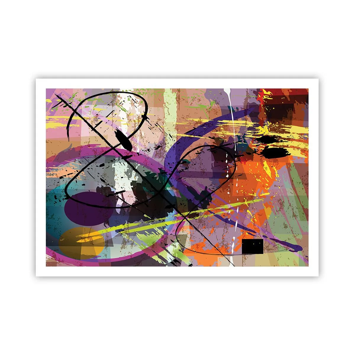 Plakat - Kan være lige eller rundt - 100x70 cm