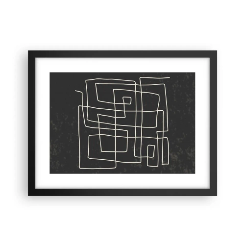 Plakat i sort ramme - Ikke helt så enkel - 40x30 cm