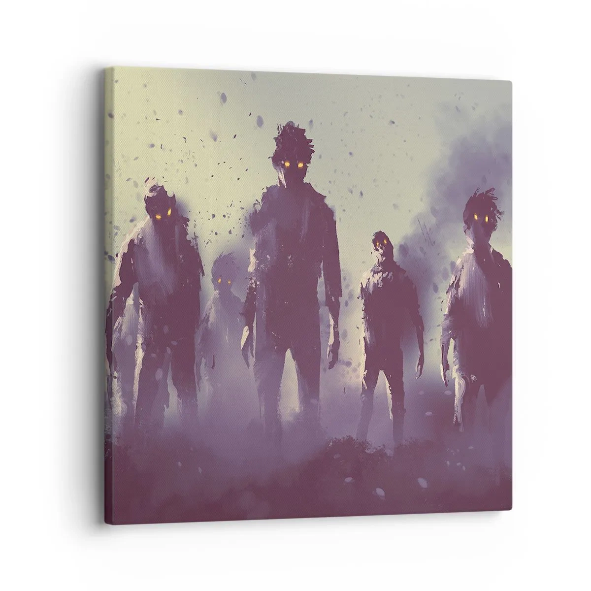 Lærredstryk - Billede på lærred - Pas på! De kommer - 30x30 cm