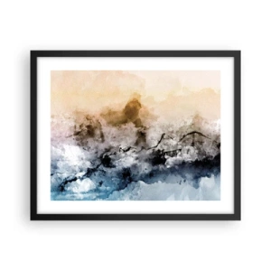 Plakat i sort ramme - Sænket i en tågesvirvel - 50x40 cm