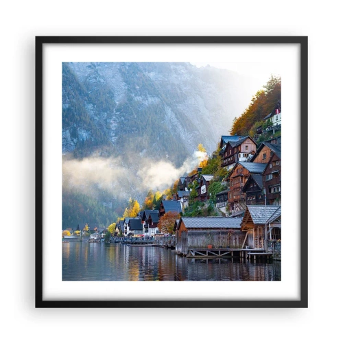 Plakat i sort ramme - Alpine climes - 50x50 cm