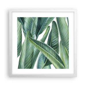 Plakat i hvid ramme - Det grønne i sig selv - 40x40 cm