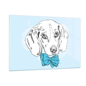 Billede på glas - Elegance for hunde - 120x80 cm