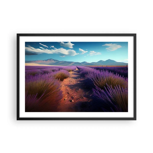Plakat i sort ramme - Duftende marker - 70x50 cm