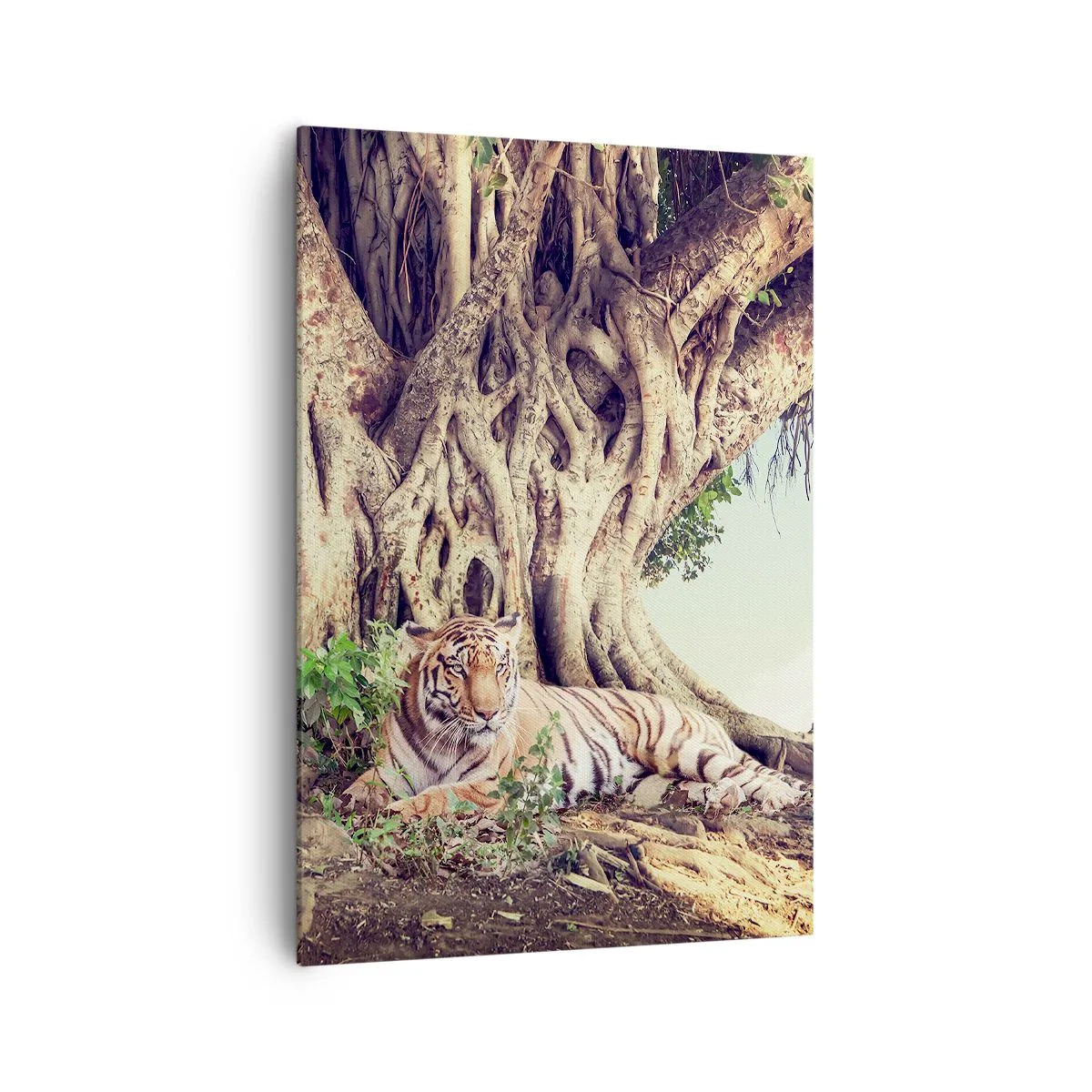 Lærredstryk - Billede på lærred - Udsigt fra Første Mosebog - 70x100 cm