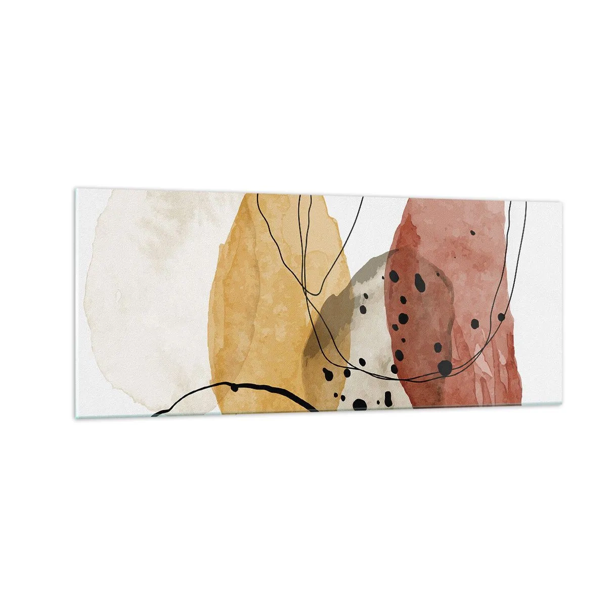 Billede på glas - Som lys, klar luft - 100x40 cm