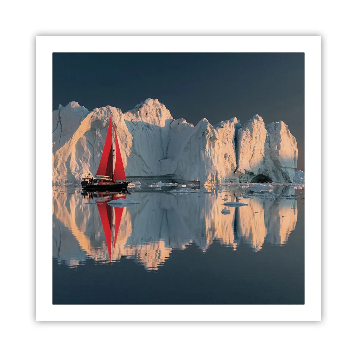 Plakat - På kanten af verden - 60x60 cm