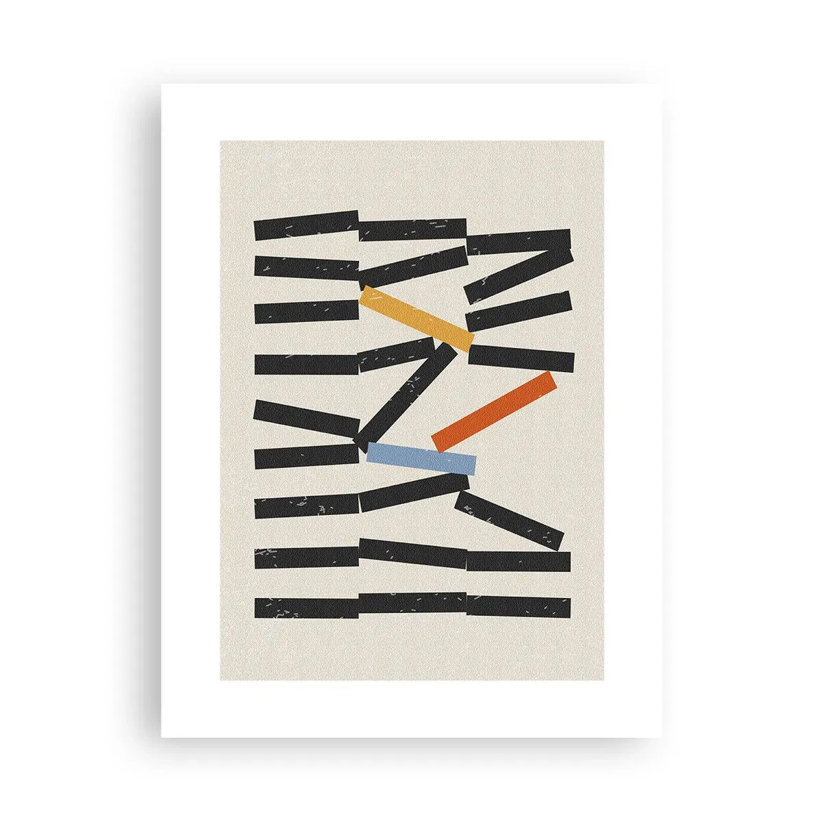 Plakat - Dominoer - komposition - 30x40 cm