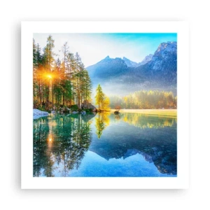 Plakat - Majestæt og sødme - 50x50 cm