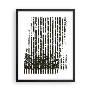 Plakat i sort ramme - Rytme og støj - 40x50 cm