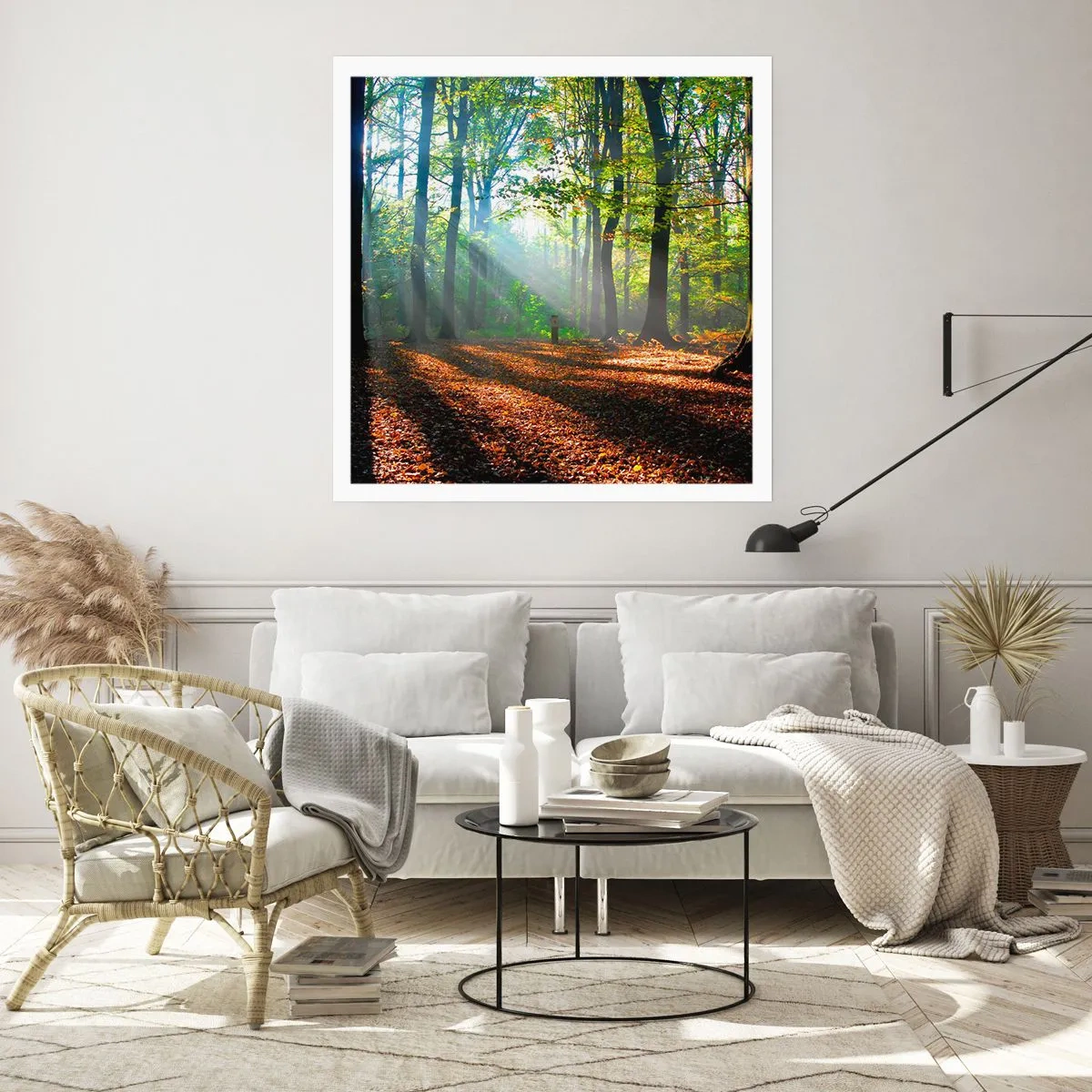 Plakat - Lys og skygger - 50x50 cm