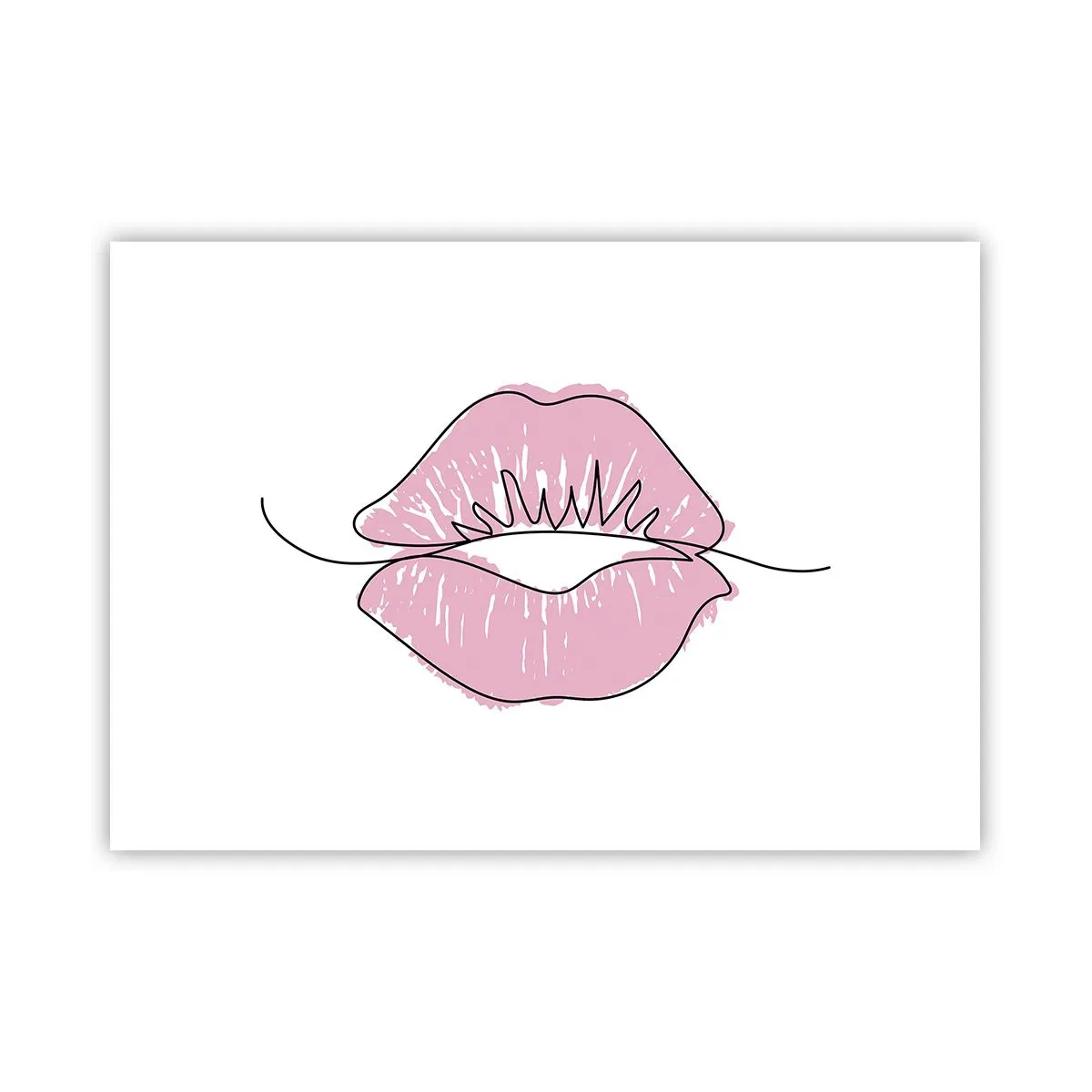 Plakat - Klar til at kysse? - 100x70 cm