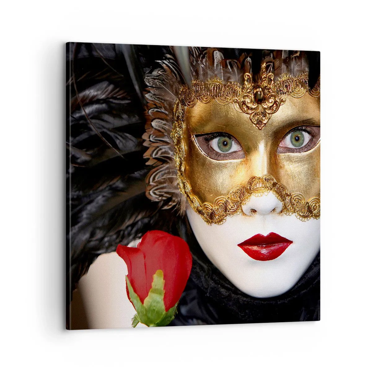 Lærredstryk - Billede på lærred - Fordi livet er et stort bal - 60x60 cm