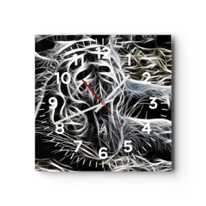 Vægur, Uret - En undersøgelse af kattens lethed - 30x30 cm