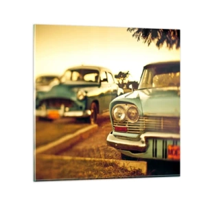 Billede på glas - Vi må vente og se - 70x70 cm