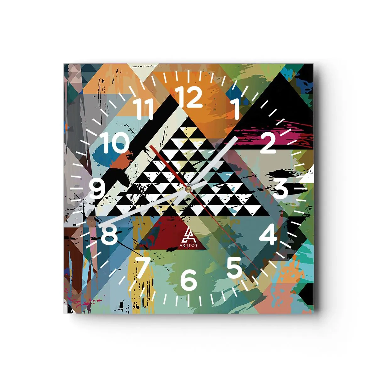 Vægur, Uret - Hvor enkelt - 30x30 cm