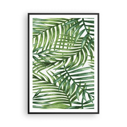 Plakat i sort ramme - Under det grønne baldakin - 70x100 cm