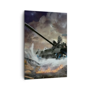 Lærredstryk - Billede på lærred - Kampen er frygtelig og smuk - 70x100 cm