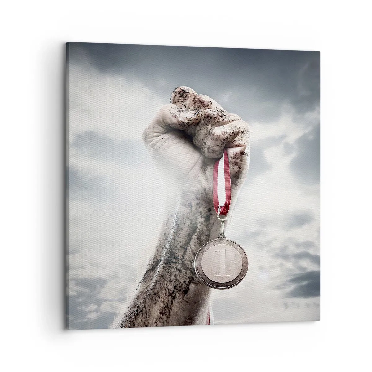 Lærredstryk - Billede på lærred - Per aspera ad astra - 50x50 cm