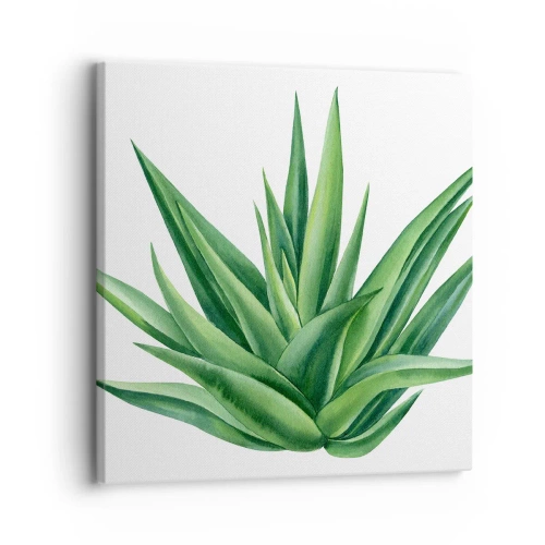 Lærredstryk - Billede på lærred - Grøn - styrke - liv - 30x30 cm