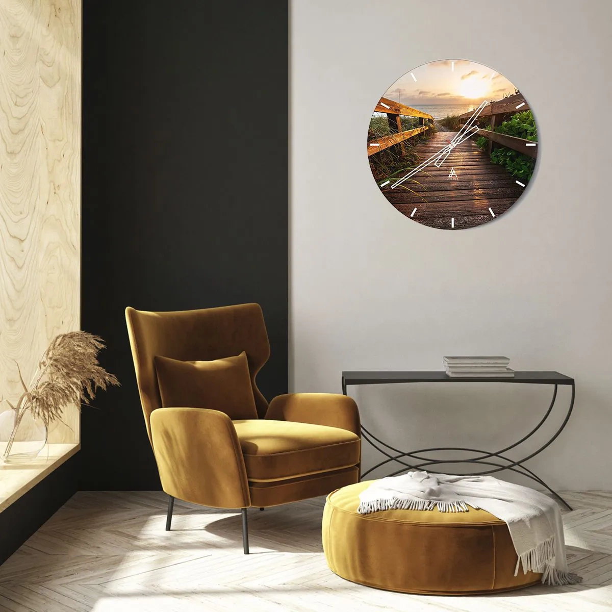 Vægur, Uret - Og direkte til kysten - 40x40 cm